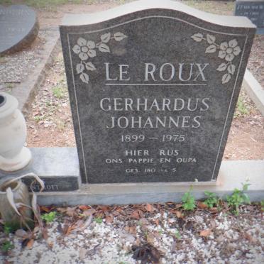 ROUX Gerhardus Johannes, le 1899-1975