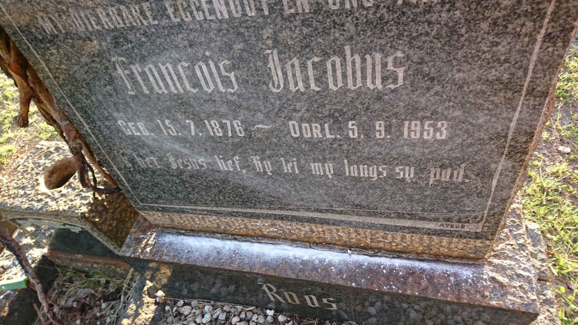 ROOS Francois Jacobus 1876-1953