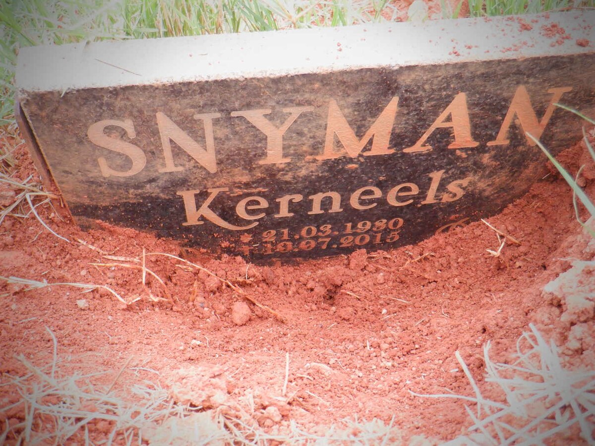 SNYMAN Kerneels 1930-2015