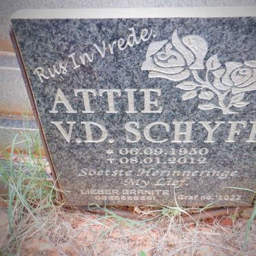 SCHYFF Attie, v.d. 1950-2012
