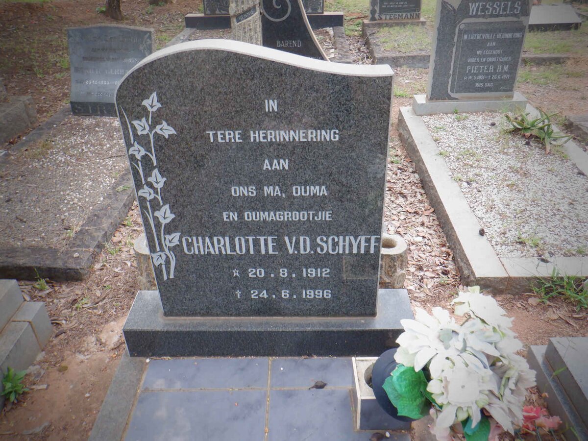 SCHYFF Charlotte, v.d. 1912-1996