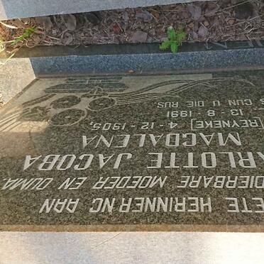 STADEN Jacobus Frederik, van 1903-1973 &amp; Charlotte Jacoba Magdalena REYNEKE 1905-1991