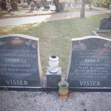 VISSER Hendrik G.F. 1914-1977 &amp; Maria A. 1909-1990