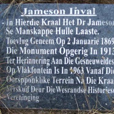05. Jameson Raid Memorial