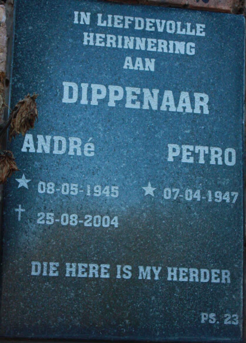 DIPPENAAR Andre 1945-2004 &amp; Petro 1947-