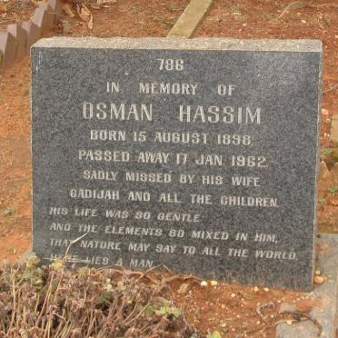 HASSIM Osman 1898-1962