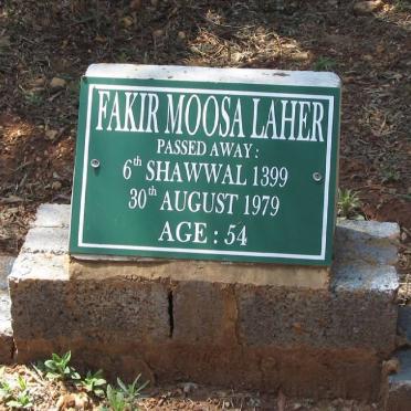 LAHER Fakir Moosa -1979