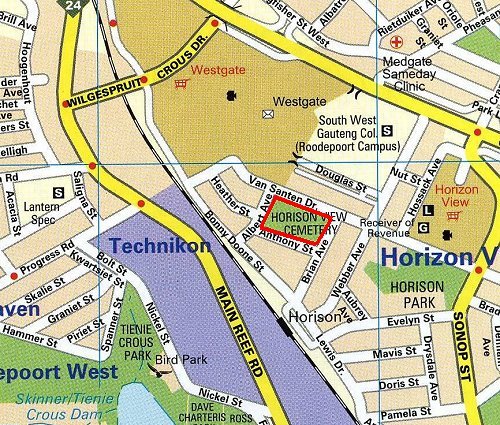 1. Roodepoort Horizon View Map