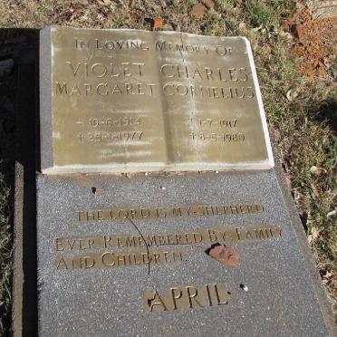 APRIL Charles Cornelius 1917-1980 &amp; Violet Margaret 1914-1977