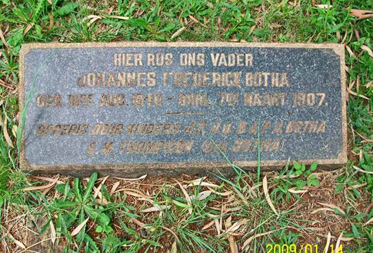 BOTHA Johannes Frederick 184?-1907