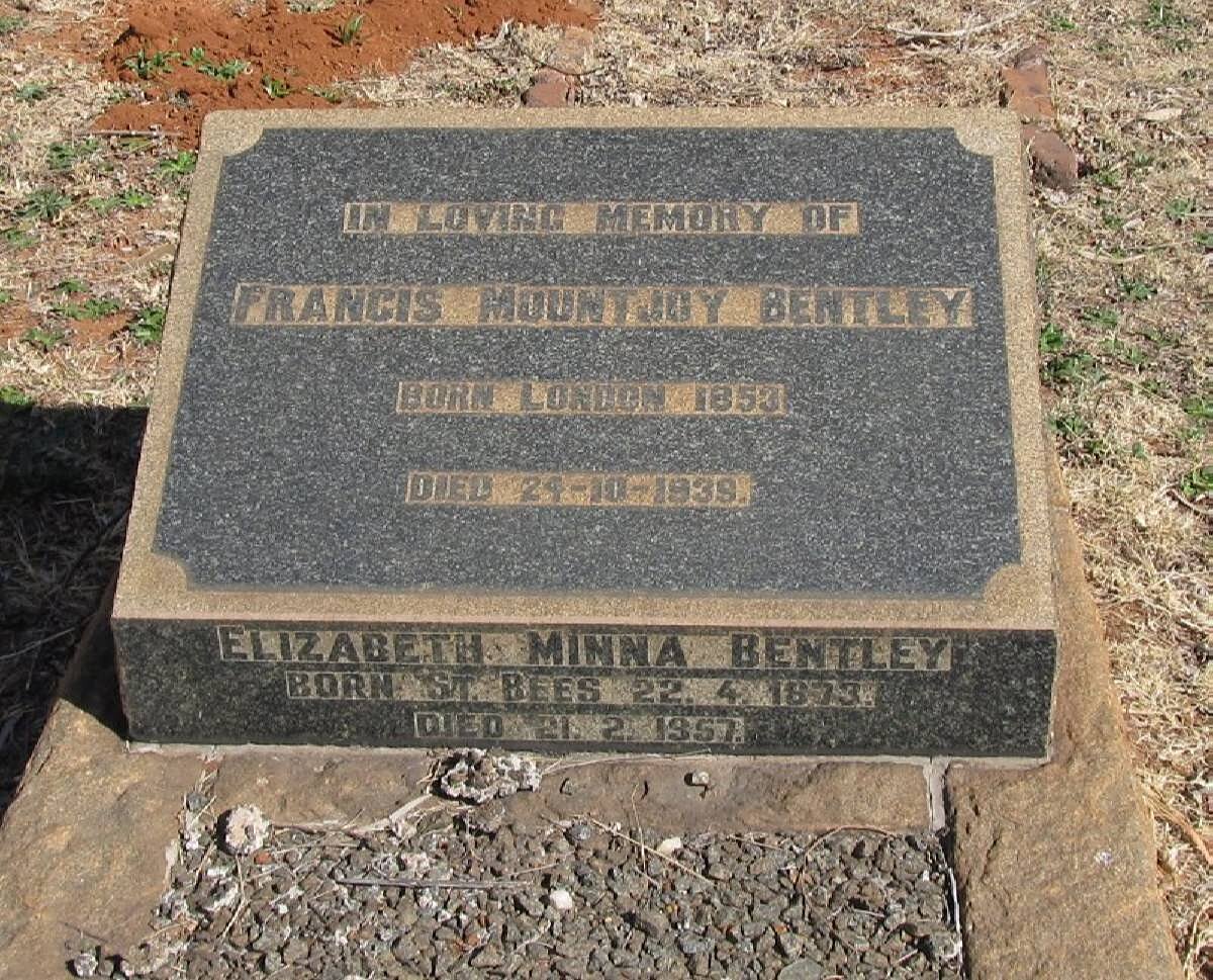 BENTLEY Francis Mountjoy 1853-1939 :: BENTLEY Elizabeth Minna 1873-1957
