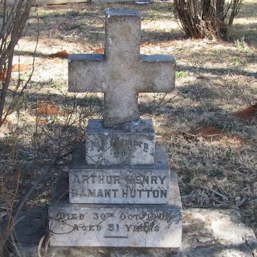 HUTTON Arthur Henry Damant -190?