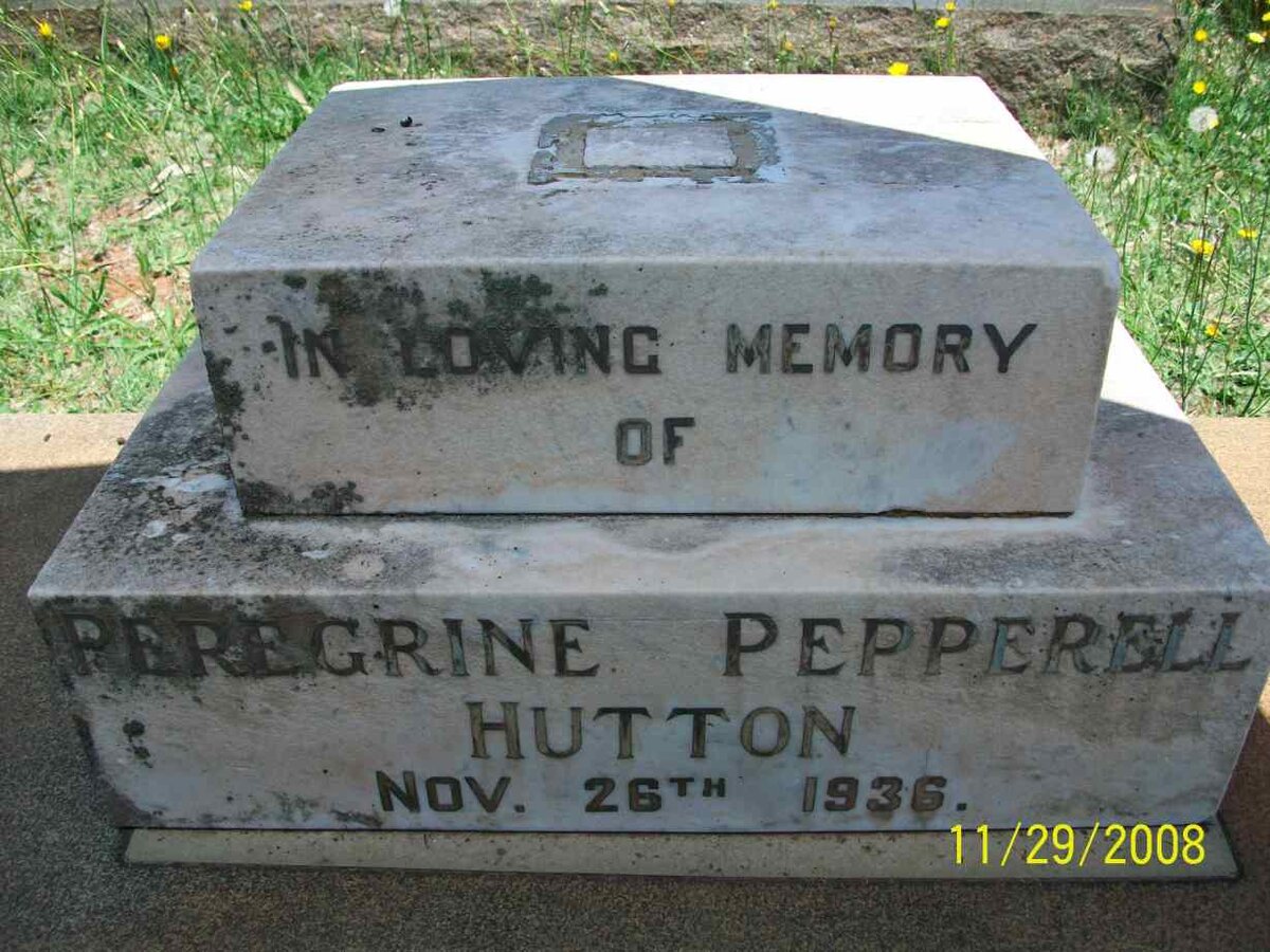 HUTTON Peregrine Pepperell  -1936