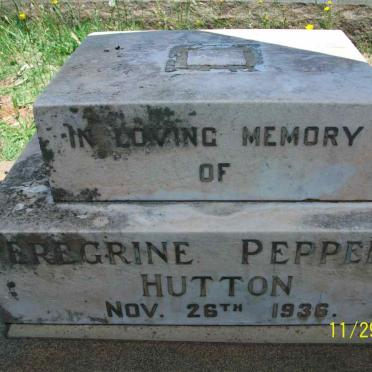 HUTTON Peregrine Pepperell  -1936