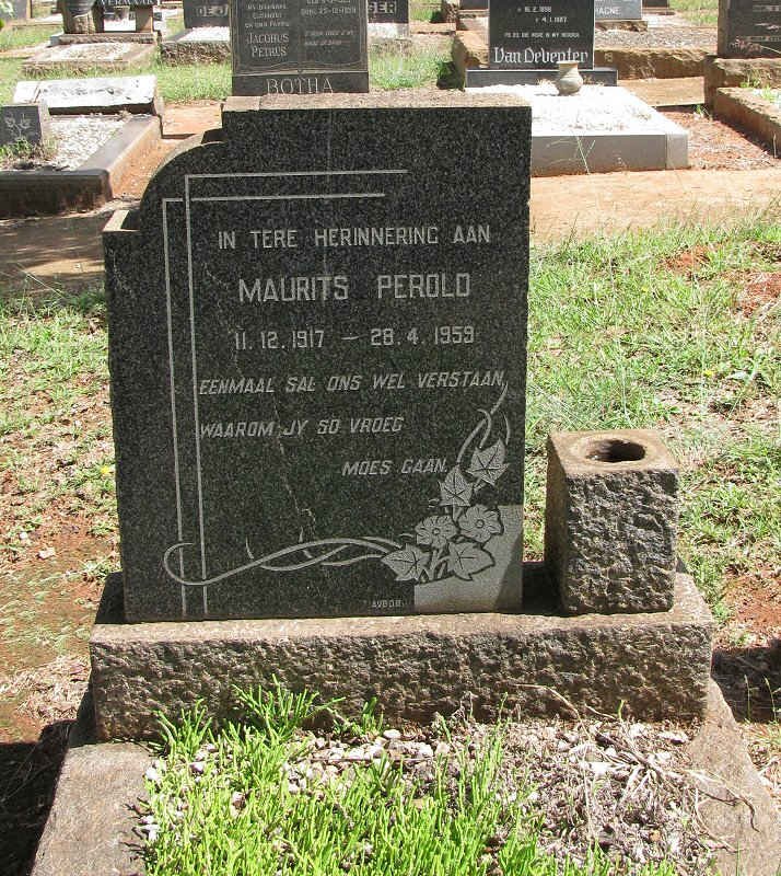 PEROLD Maurits 1917-1959