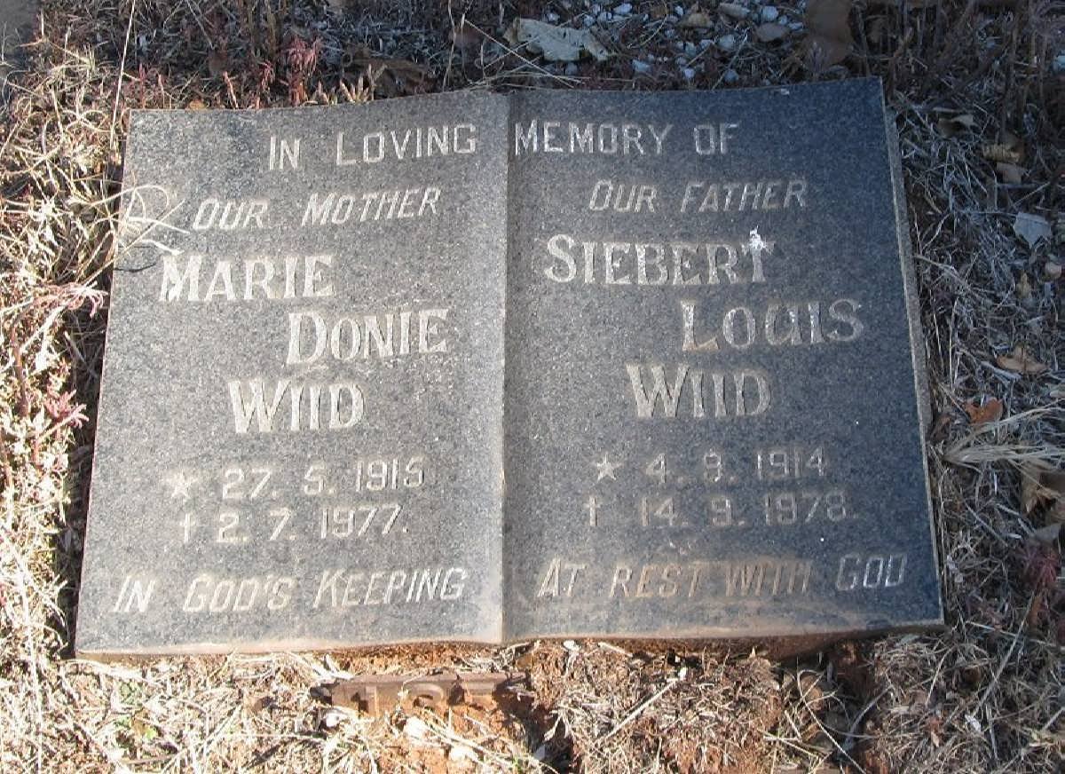 WIID Siebert Louis 1914-1978 &amp; Marie Donie 1915-1977 