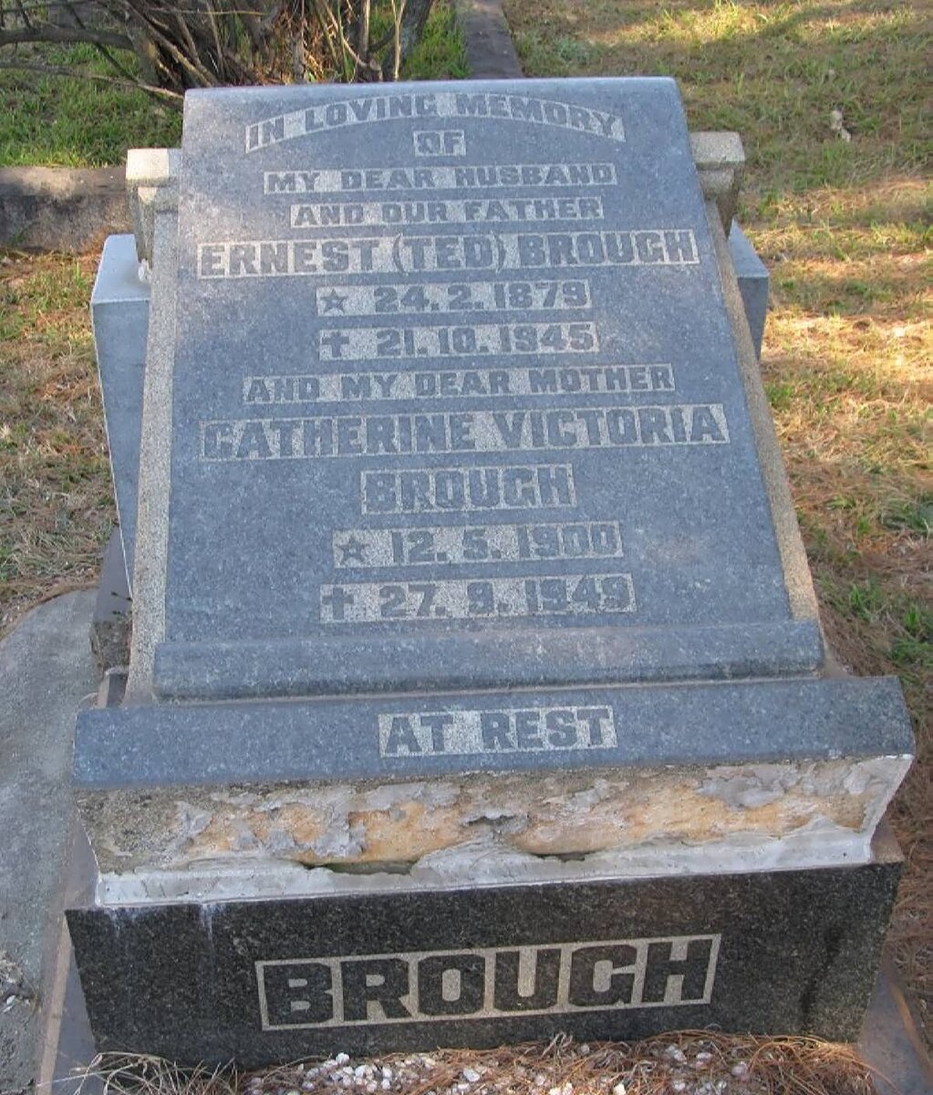 BROUGH Ernest 1879-1945 &amp; Catherine Victoria 1900-1949