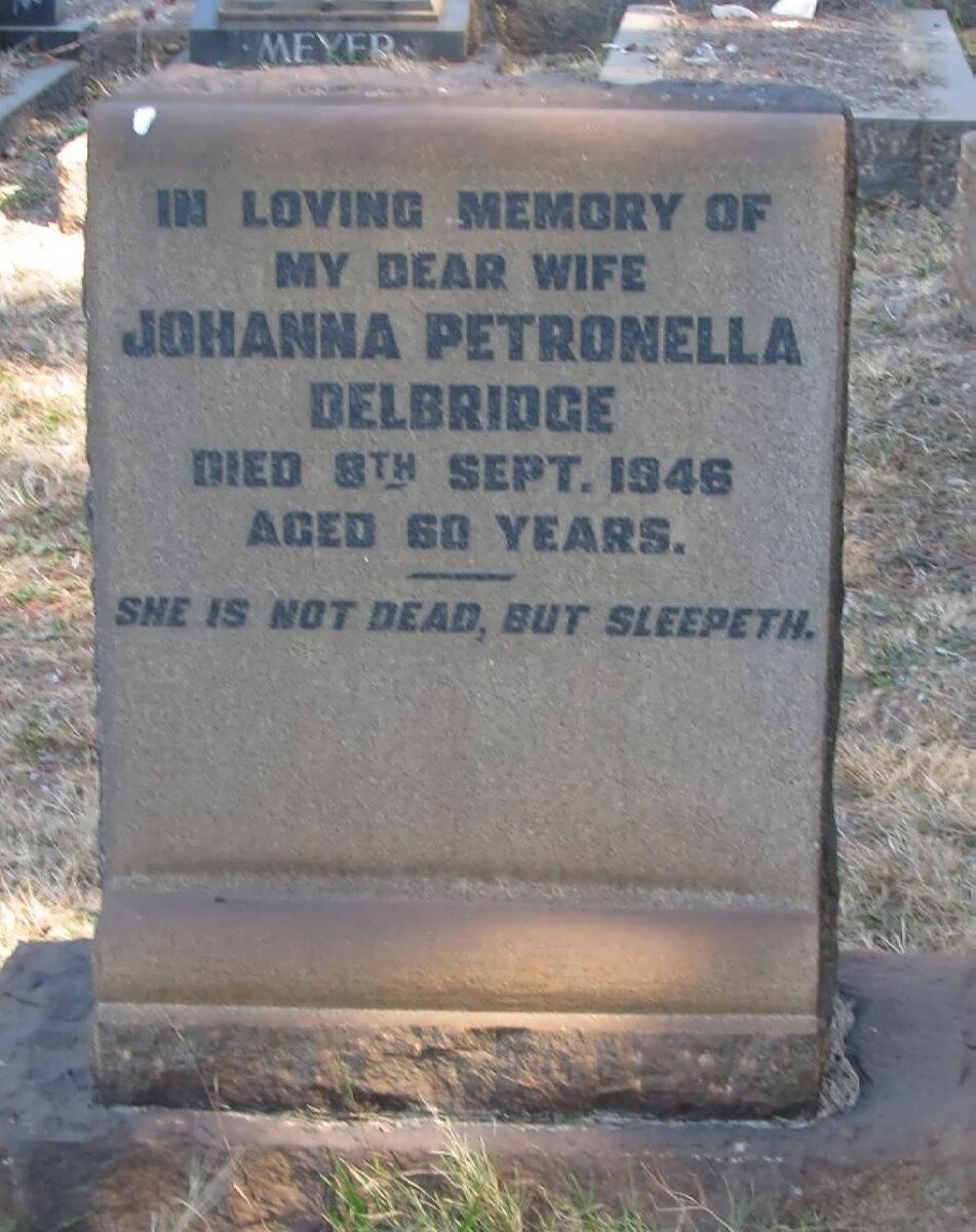 DELBRIDGE Johanna Petronella -1946