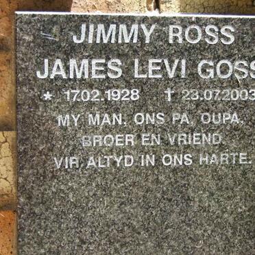 GOSS James Levi 1928-2003