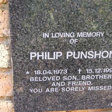 PUNSHON Philip 1973-1997