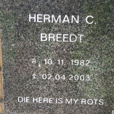 BREEDT Herman C. 1982-2003