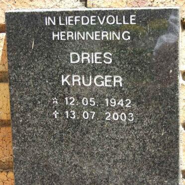 KRUGER Dries 1942-2003
