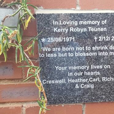 TEUNEN Kerry Robyn 1971-2012