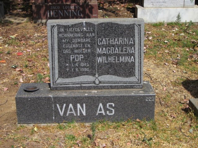 AS Catharina Magdalena Wilhelmina, van 1945-1990