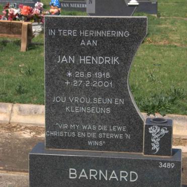 BARNARD Jan Hendrik 1918-2001