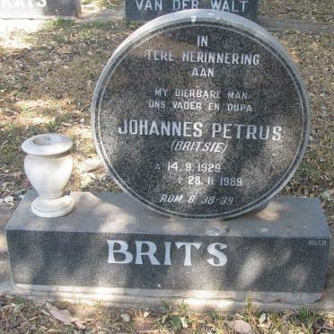 BRITS Johannes Petrus 1929-1989