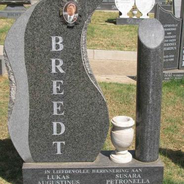 BREEDT Lukas Augustinus 1931-1996 &amp; Susara Petronella 1937-