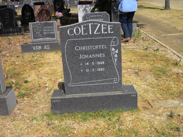 COETZEE Christoffel Johannes 1948-1990