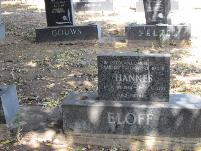 ELOFF Hannes 1964-1992