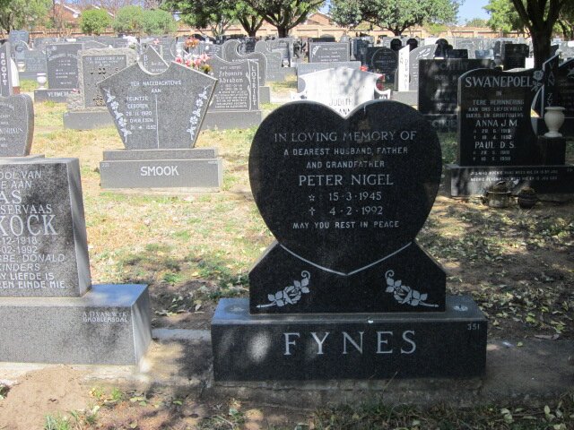 FYNES Peter Nigel 1945-1992