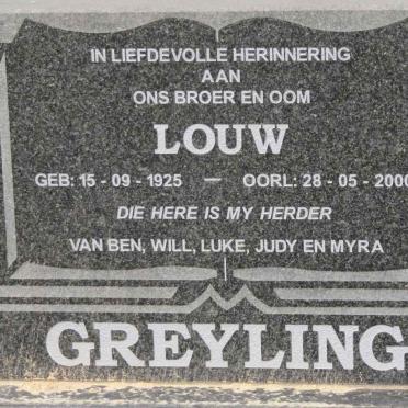 GREYLING Louw 1925-2000