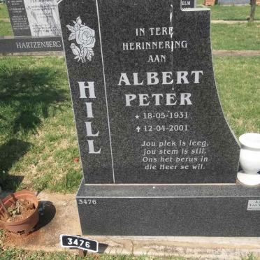 HILL Albert Peter 1931-2001