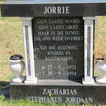 JORDAAN Zacharias Stephanus 1931-1994