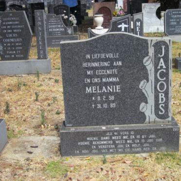 JACOBS Melanie 1958-1989