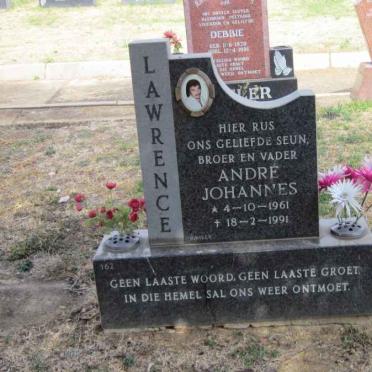 LAWRENCE André Johannes 1961-1991