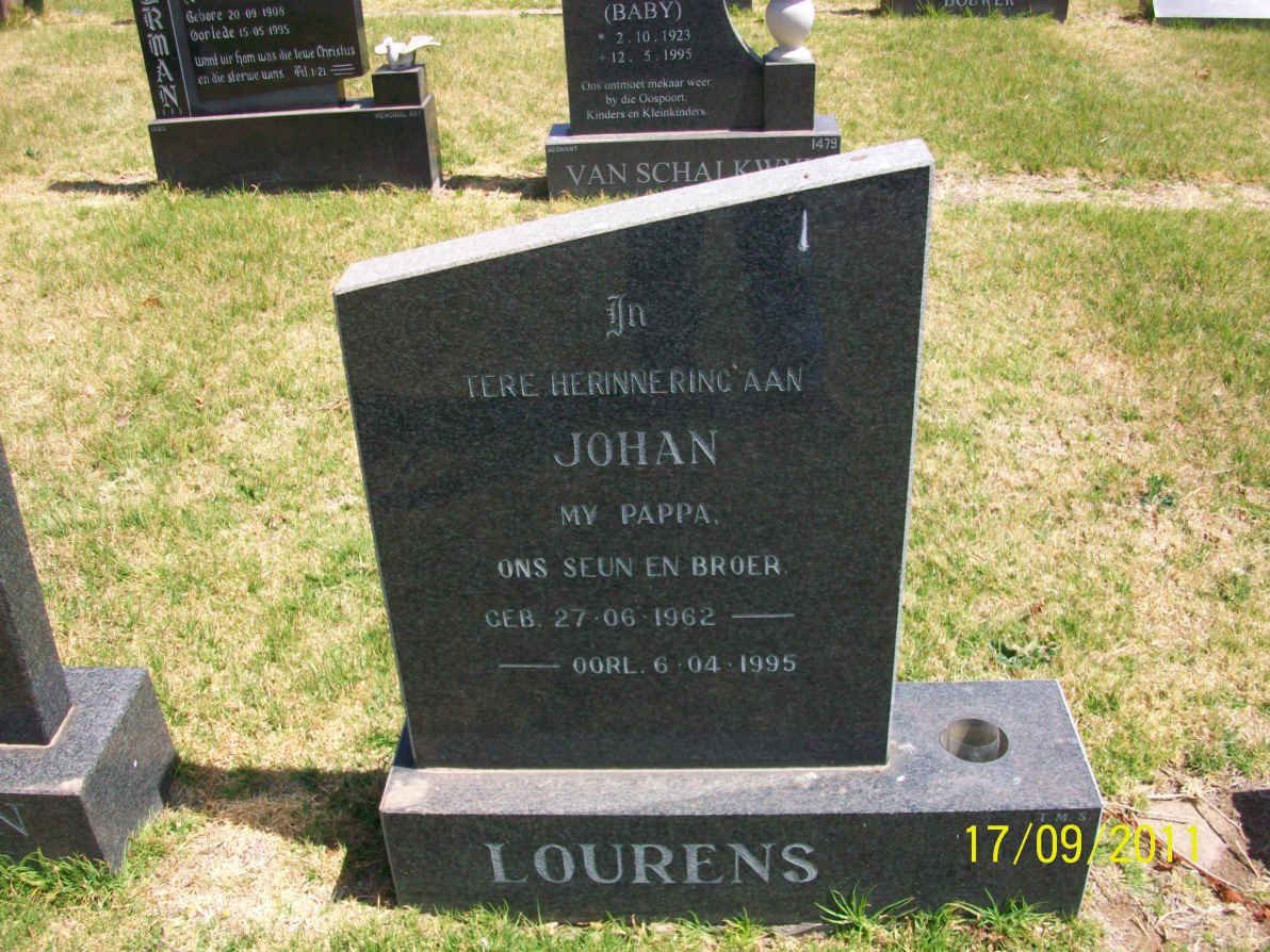 LOURENS Johan 1962-1995