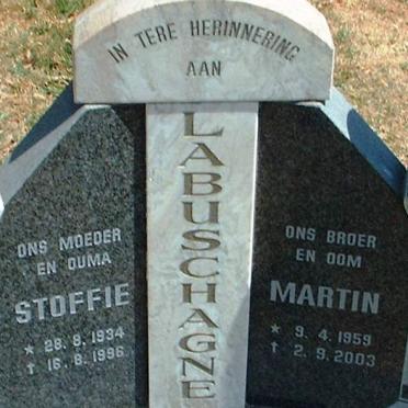 LABUSCHAGNE Stoffie 1934-1996 :: LABUSCHAGNE Martin 1959-2003