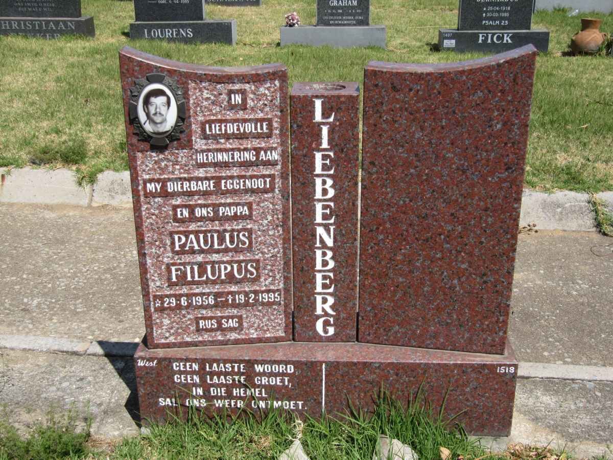 LIEBENBERG Paulus Filupus 1956-1995