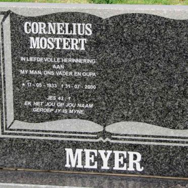 MEYER Cornelius Mostert 1933-2000