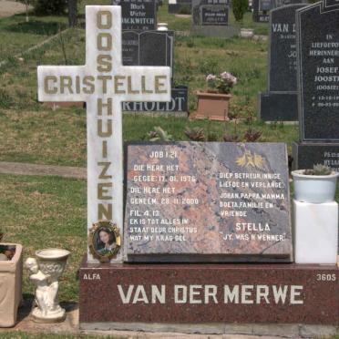 MERWE Christelle, van der nee OOSTHUIZEN 1976-2000