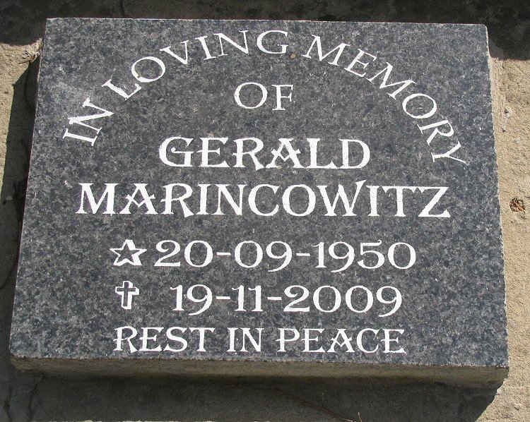 MARINCOWITZ Gerald 1950-2009
