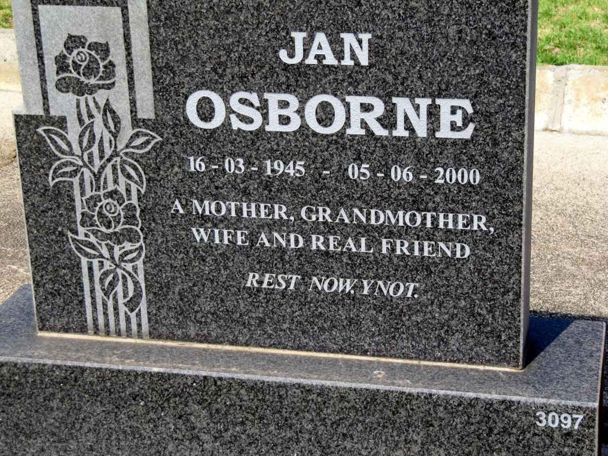 OSBORNE Jan 1945-2000