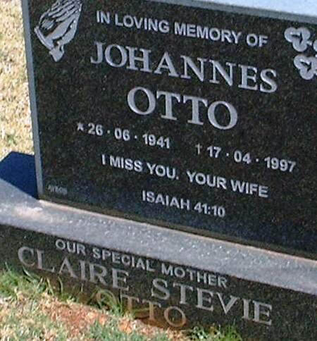 OTTO Johannes 1941-1997 &amp; Clair Stevie
