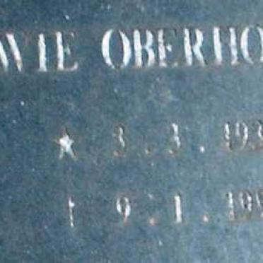 OBERHOLZER Gawie 1931-1997