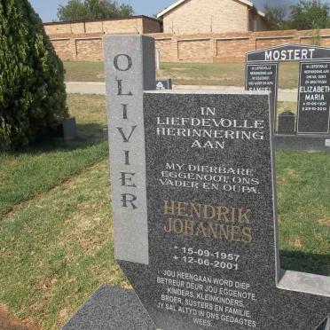 OLIVIER Hendrik Johannes 1957-2001