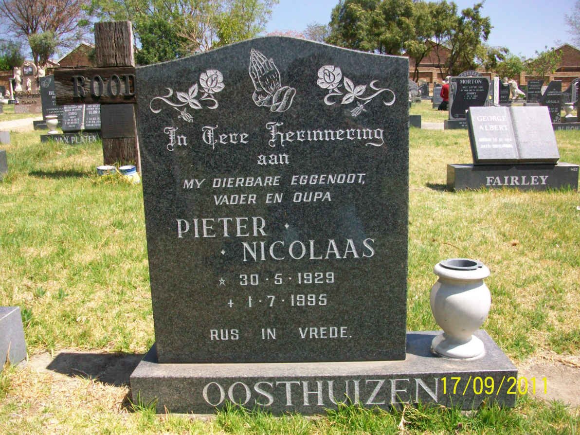 OOSTHUIZEN Pieter Nicolaas 1929-1995